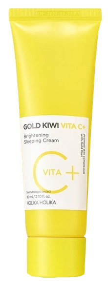 HOLIKA HOLIKA Gold Kiwi Vita C+ Brightening Sleeping sejas krēms, 80 ml