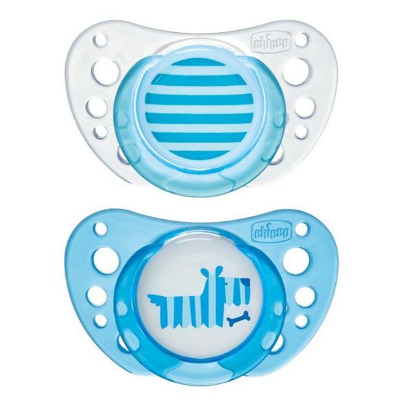 CHICCO Physio Air Latex (blue) 0-6 m soother, 2 pcs.
