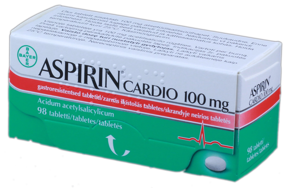 ASPIRIN Cardio 100 mg tabletes, 98 gab.
