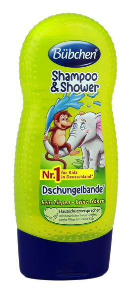 BUBCHEN Jungle Gang šampūns/dušas želeja, 230 ml