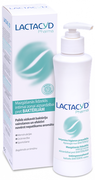 LACTACYD Pharma Antibacterial mazgāšanas līdzeklis intīmai zonai, 250 ml