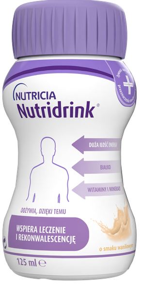 NUTRICIA Nutridrink ar vaniļas garšu 125 ml, 4 gab.