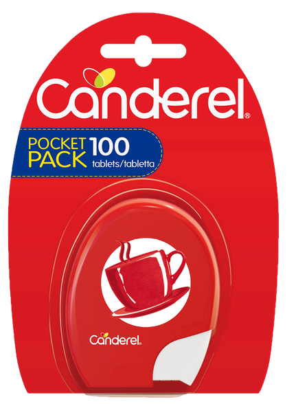 CANDEREL Pocket Pack tabletes, 100 gab.