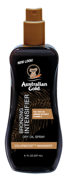 AUSTRALIAN GOLD With Bronzer Intensifier Dry Oil sprejs, 237 ml