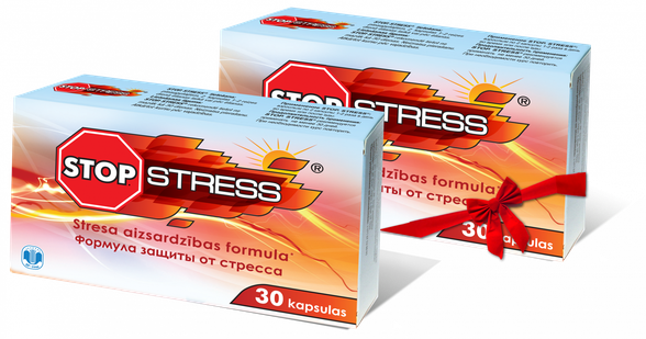STOP STRESS (1 + 1) kapsulas, 30 gab.