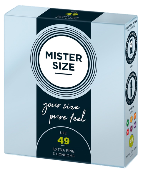 MISTER SIZE 49/165 mm condoms, 3 pcs.