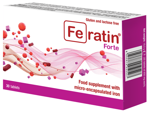 Feratin FERATIN Forte tabletes, 30 gab.