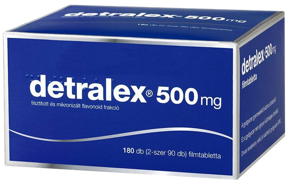 DETRALEX 500 MG apvalkotās tabletes, 180 gab.