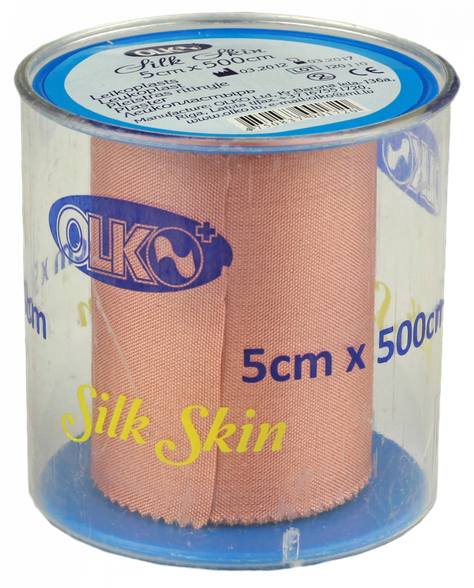 OLKO  Silk Skin 5 x 500 cm adhesive plaster roll, 1 pcs.