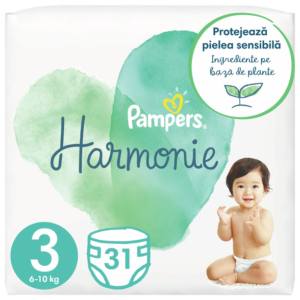 PAMPERS Harmonie 3 (6-10 kg) diapers, 31 pcs.