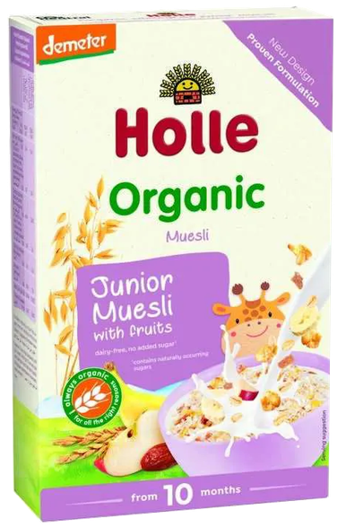 HOLLE Junior pilngraudu graudaugu-augļu muslis, 250 g