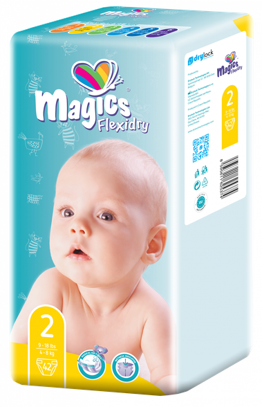MAGICS Flexidry Mini 2 (4-8 kg) diapers, 42 pcs.