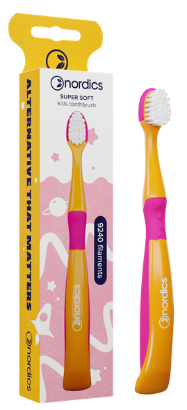 NORDICS Super Soft 3+ Orange зубная щётка, 1 шт.