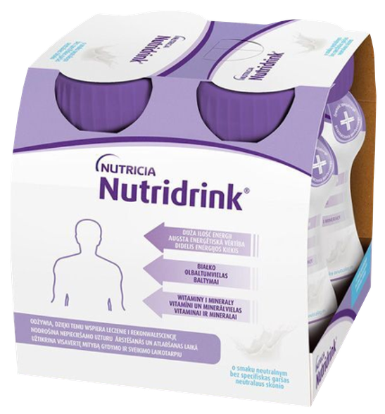 NUTRICIA Nutridrink Neutral без специфического вкуса 125 мл, 4 шт.