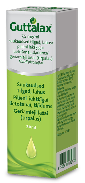 GUTTALAX 7,5 мг/мл капли, 30 мл