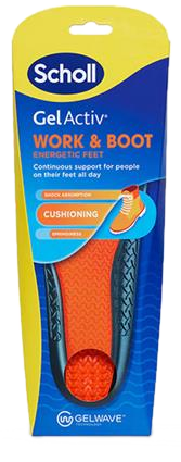 SCHOLL GelActiv Work&Boot (35,5-40,5 size) insoles, 1 pair