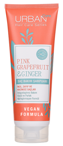 URBAN CARE Pink Grapefruit & Ginger šampūns, 250 ml