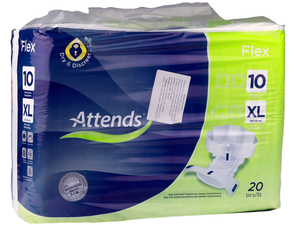 ATTENDS Flex XL/10 diapers, 20 pcs.