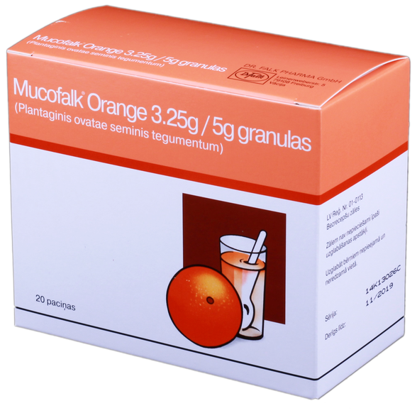 MUCOFALK ORANGE 3.25 g/5 g sachets, 20 pcs.