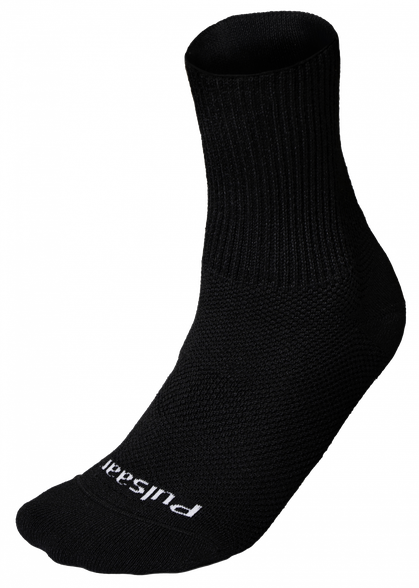 PULSAAR Black S size seamless compression socks, 1 pcs.