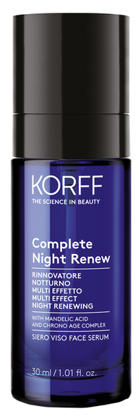KORFF Complete Night Renew pretnovecošanās nakts serums, 30 ml