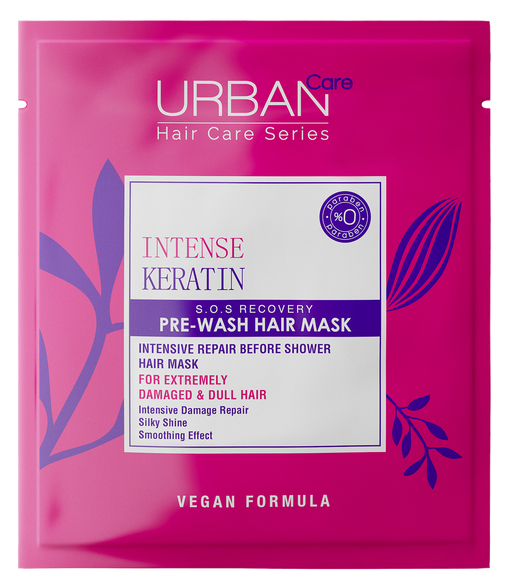 URBAN CARE Intense Keratin Pre-Wash maska matiem, 50 ml