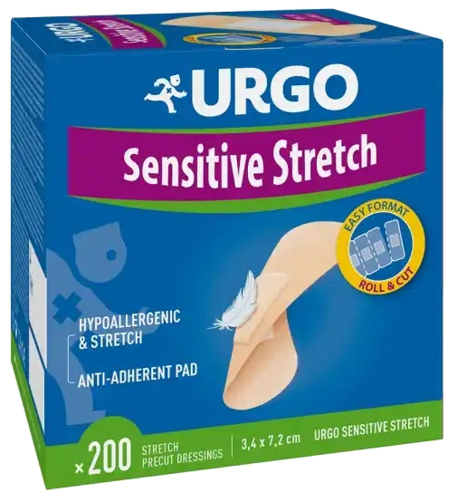 URGO  Sensitive Strech elastic bandage, 200 pcs.