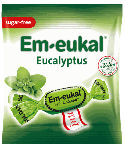 EM-EUKAL Eucalyptus sugar-free konfektes, 50 g