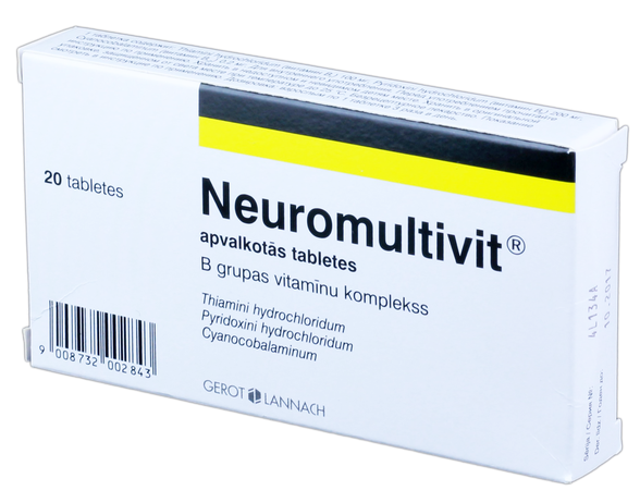 NEUROMULTIVIT N20 таблетки в оболочке, 20 шт.