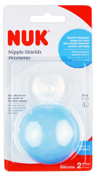 NUK L защитные накладки на соски, 2 шт.