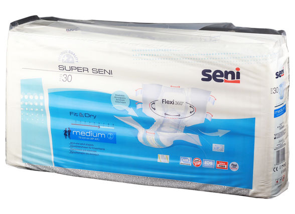 SENI Super Medium diapers, 30 pcs.