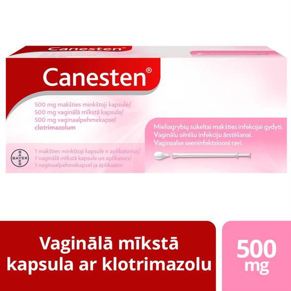 CANESTEN 500 mg vaginālās kapsulas, 1 gab.