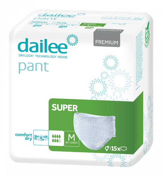 DAILEE Pant Premium Super M nappy pants, 15 pcs.