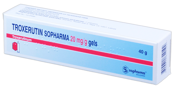 TROXERUTIN Sopharma gels, 40 g