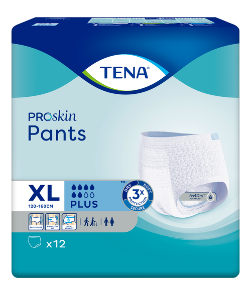 TENA Pants Plus XL nappy pants, 12 pcs.