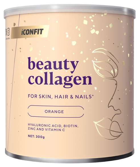 ICONFIT Beauty Collagen ar Apelsīnu garšu pulveris, 300 g