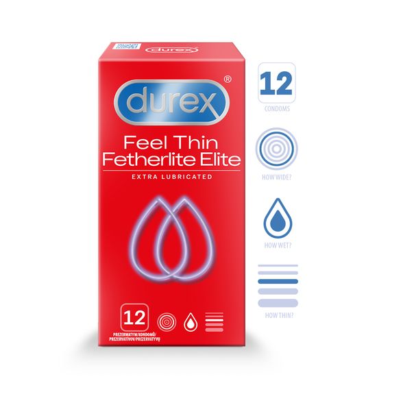 DUREX Fetherlite Elite condoms, 12 pcs.