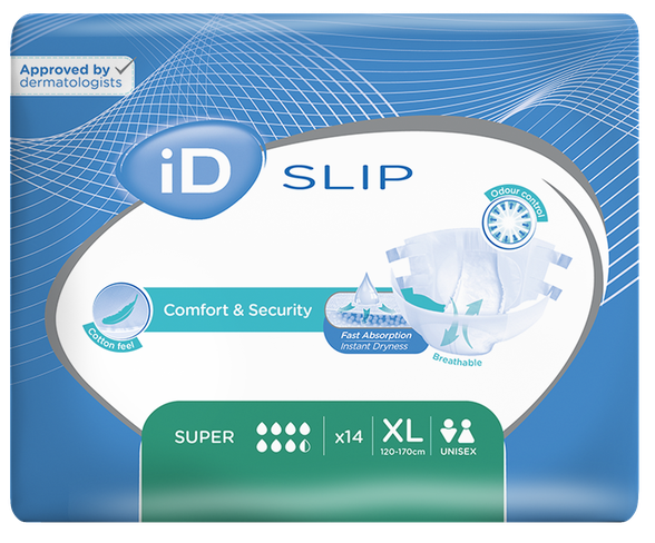 ID Expert Slip Super XL (120-170 cm) diapers, 14 pcs.