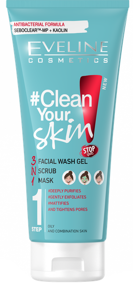 EVELINE  Clean Your Skin 1 sejas maska, 200 ml