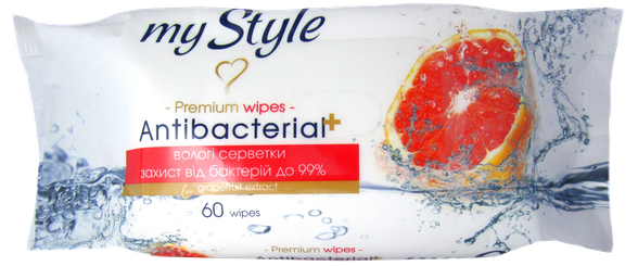 MY STYLE With Grapefruit Extract wet wipes, 60 pcs.