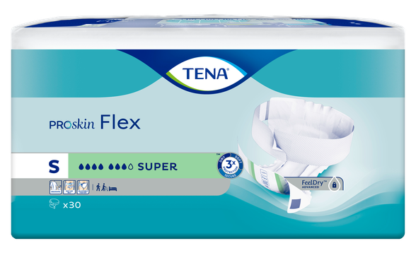 TENA Flex Super S подгузники, 30 шт.