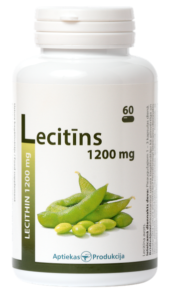 APTIEKAS PRODUKCIJA Lecitīns 1200 mg kapsulas, 60 gab.