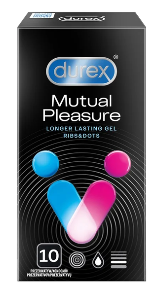 DUREX Mutual Pleasure prezervatīvi, 10 gab.