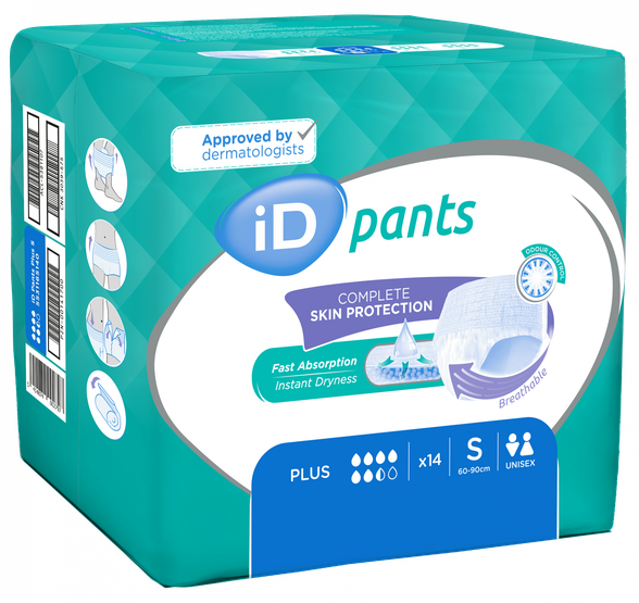 ID Pants Plus S (60-90 cm) biksītes, 14 gab.