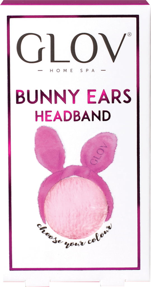 GLOV Bunny Ears Pink spa hair band, 1 pcs.