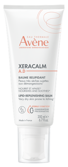 AVENE XeraCalm A.D Lipid-Replenishing ķermeņa balzams, 200 ml