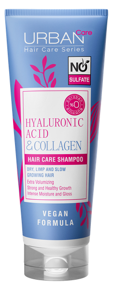 URBAN CARE Hyaluronic Acid & Collagen šampūns, 250 ml