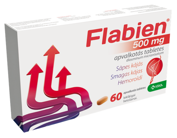 FLABIEN 500 mg tabletes, 60 gab.