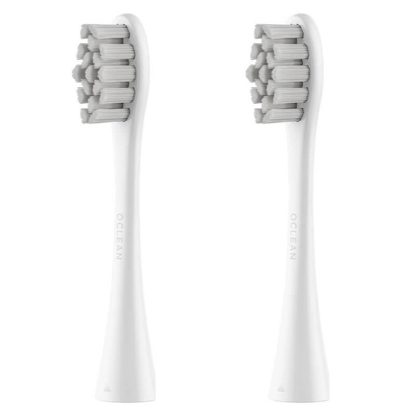 OCLEAN Standard Brush Head W02 White elektriskās zobu birstes uzgaļi, 2 gab.