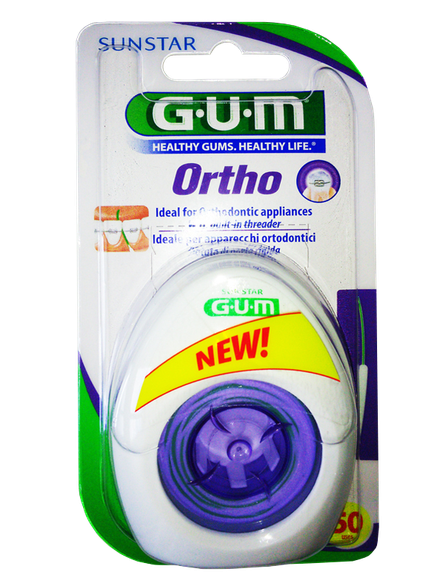 GUM Ortho 50 применений зубная нить, 1 шт.